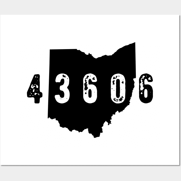 43606 zip code Toledo Ohio Wall Art by OHYes